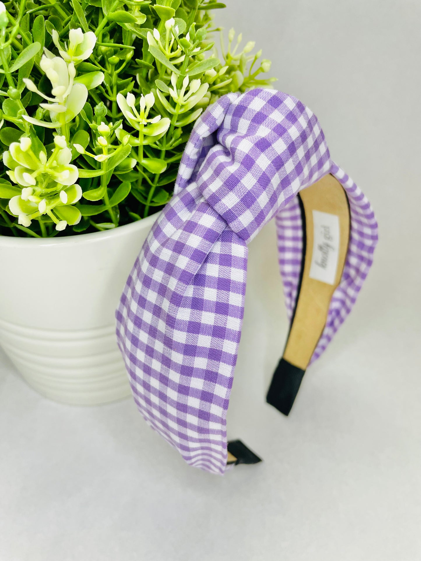PERSONALIZED Purple Gingham