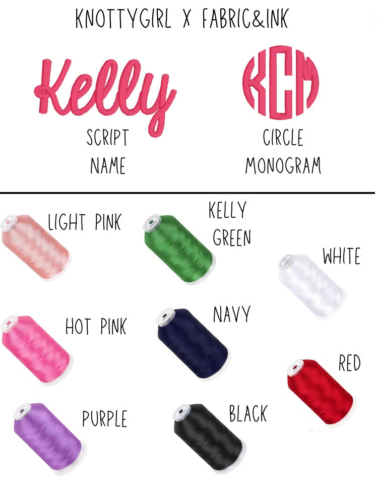 PERSONALIZED Green Gingham