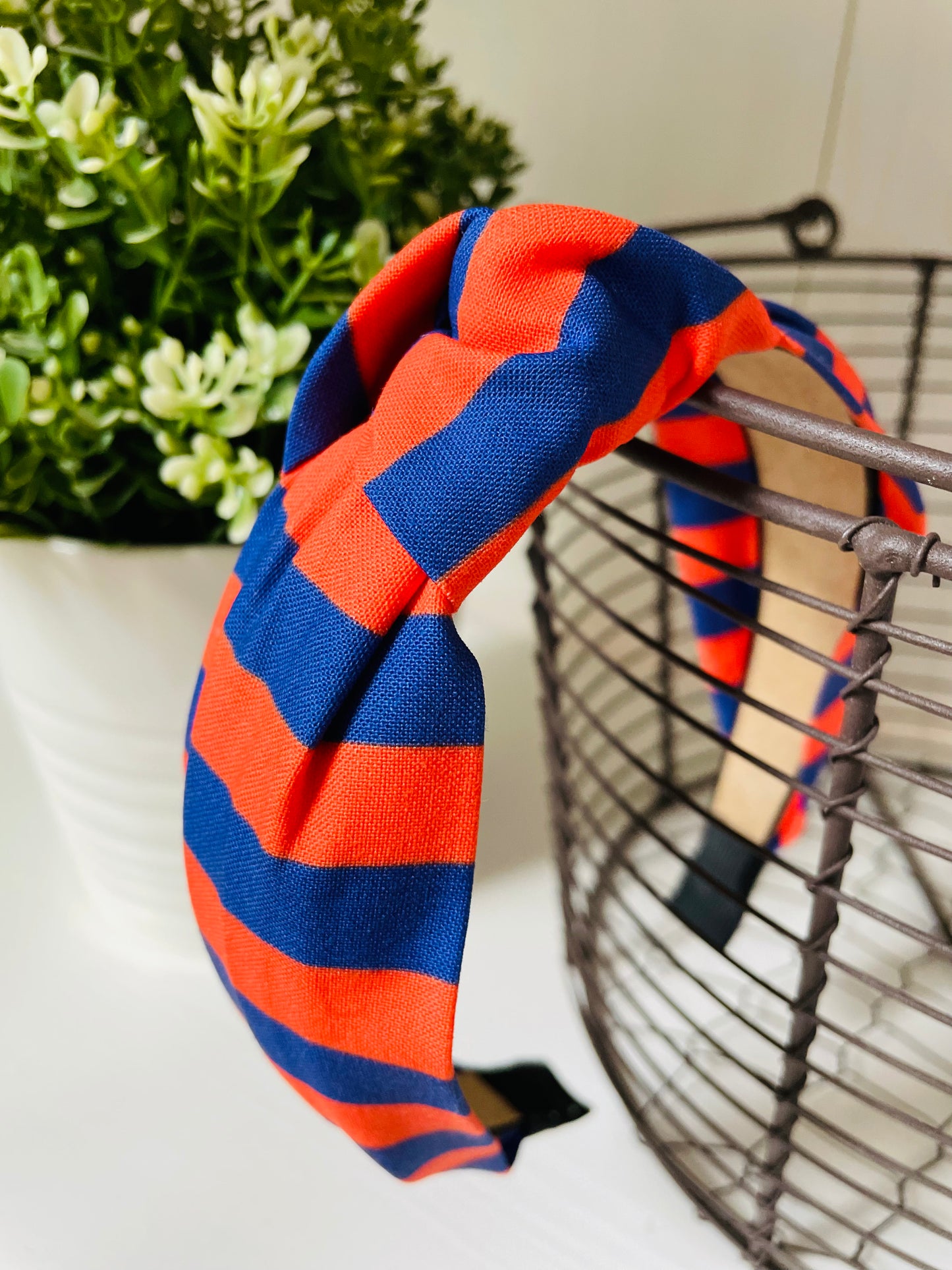 Orange/Navy Stripes