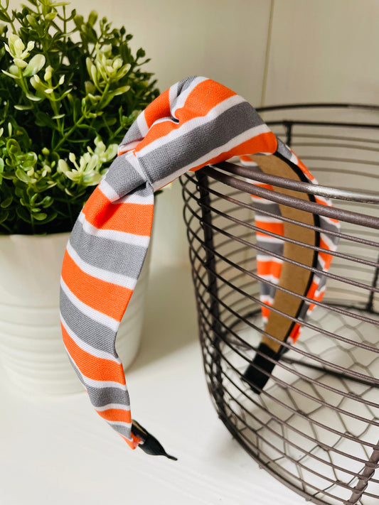 Orange/Gray Stripes